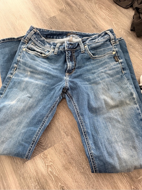 Silver Jeans Denim - Silver Jeans Light Blue Straight-Leg Women's Jeans